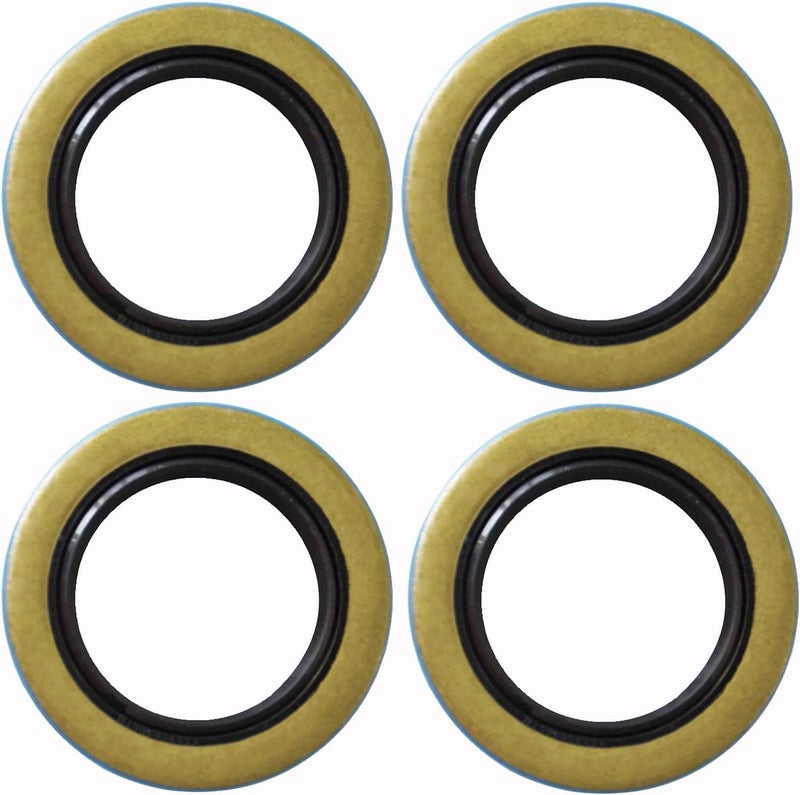 JADODE Double Lip Grease Seals 1.719''I.D x 2.565''O.D Replacement 010-019-00 (10-19) or 171255TB Spindle #84 Fits 3500 lbs Trailer Axle Hub Wheel Grease Seals - Image 1